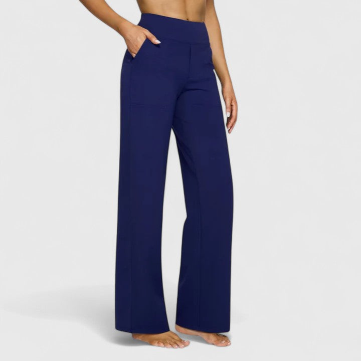Hillary | Hochtaillierte bequeme Hose