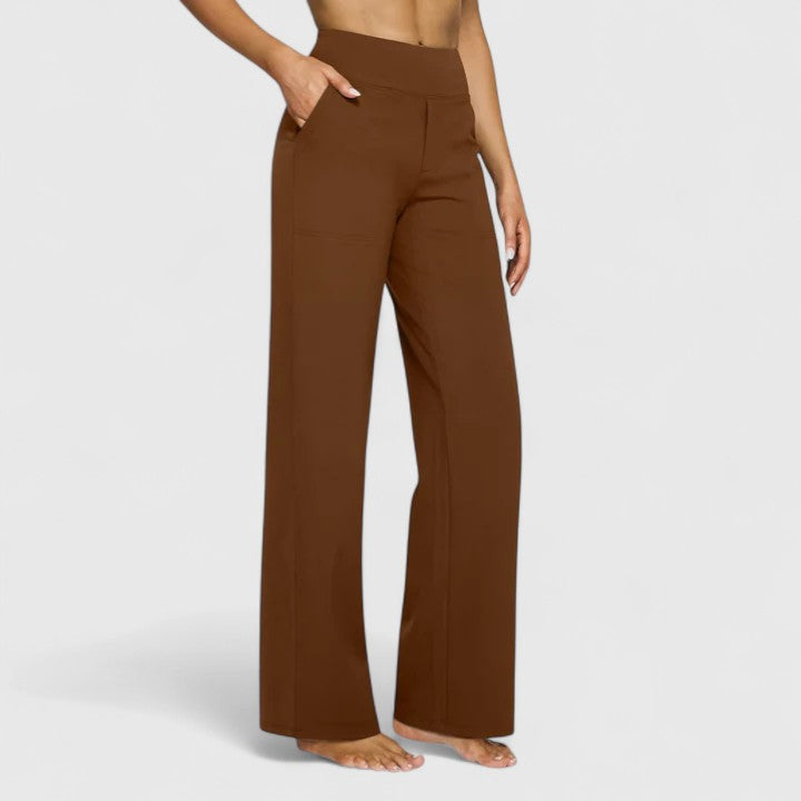 Hillary | Hochtaillierte bequeme Hose
