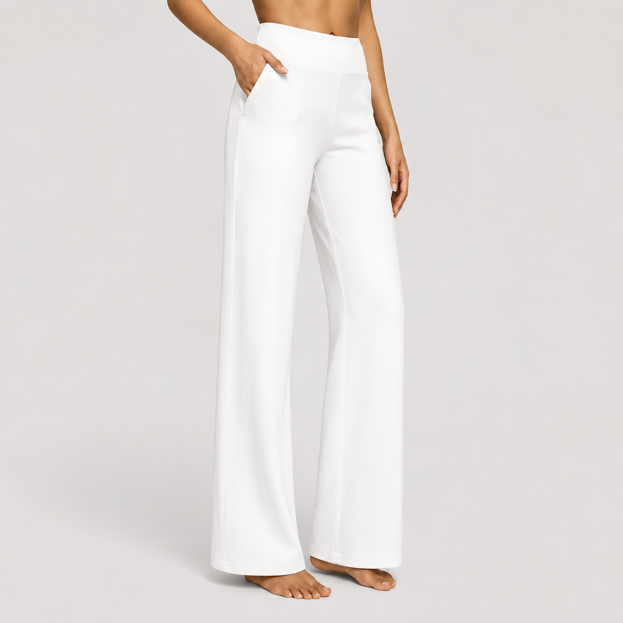 Hillary | Hochtaillierte bequeme Hose