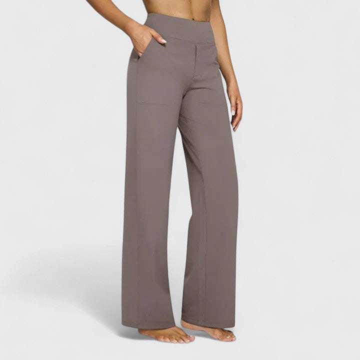 Hillary | Hochtaillierte bequeme Hose