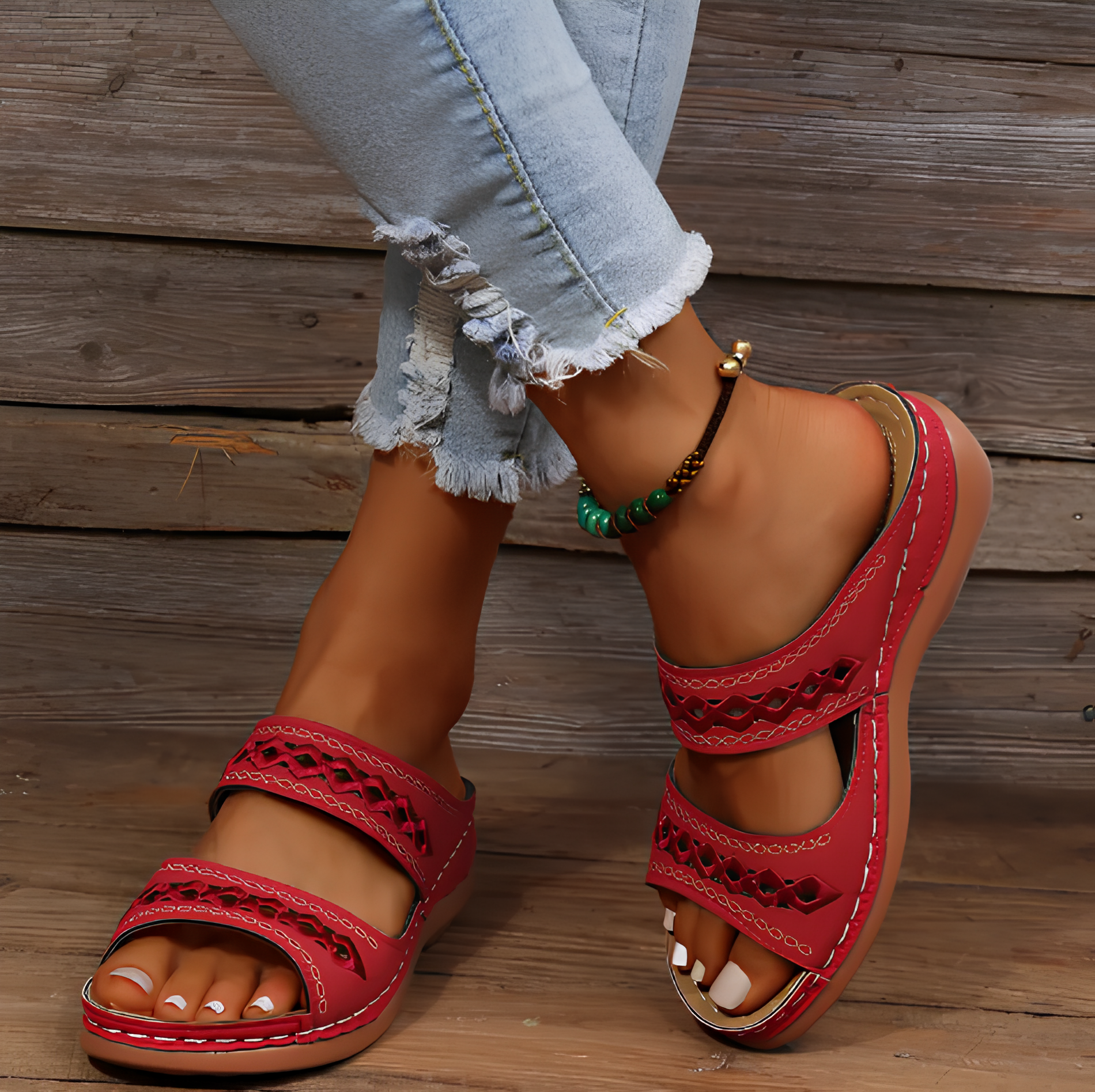 Azebna | Komfort-Sandalen mit weicher Sohle und offenem Zehenbereich