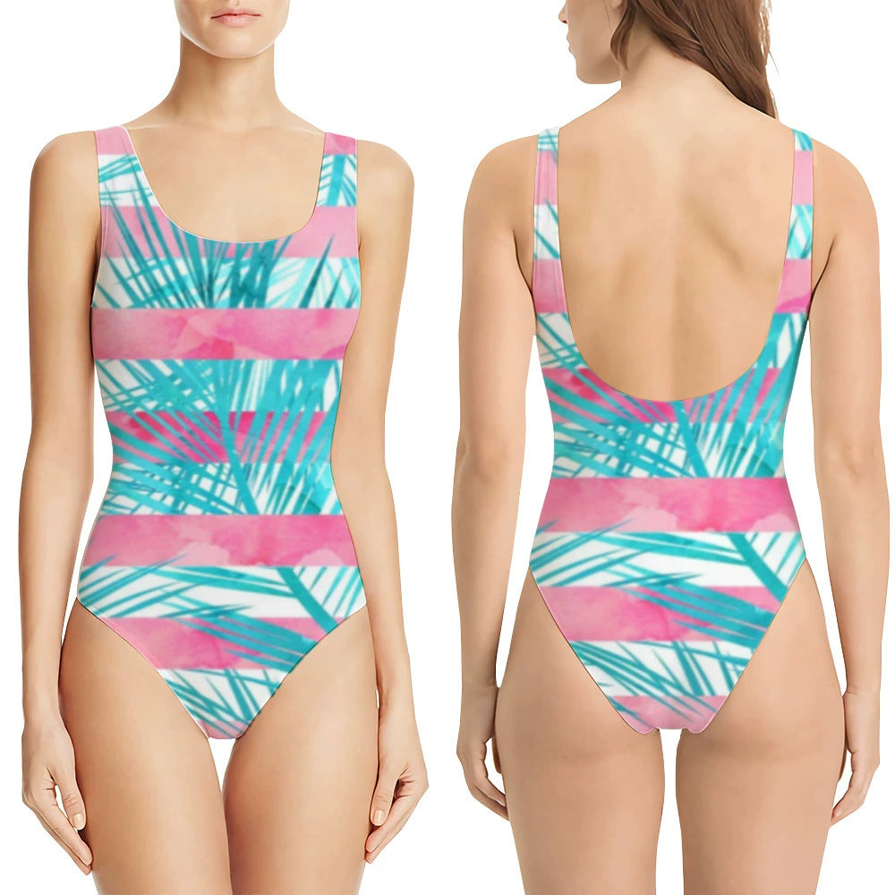 Joilen | Einteiliger Swimwear-Look mit leuchtendem Printdetail