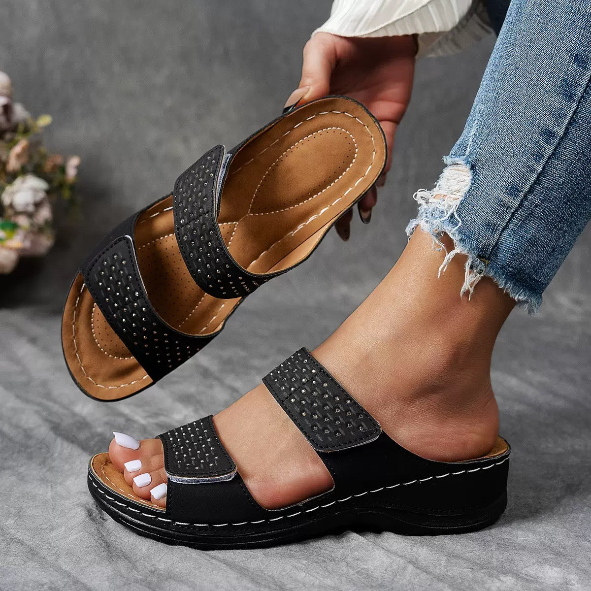 Marilla | Komfort-Sandalen mit orthopädischem Fußbett