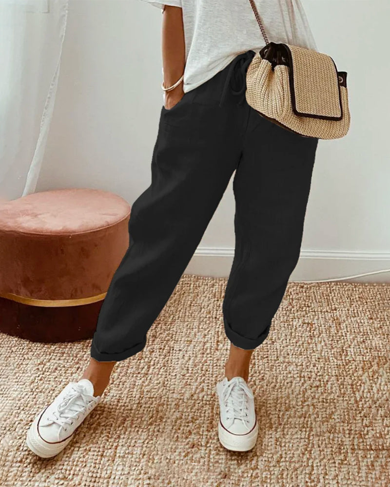 Fuu | Fließende weite Hose