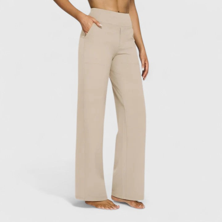 Hillary | Hochtaillierte bequeme Hose