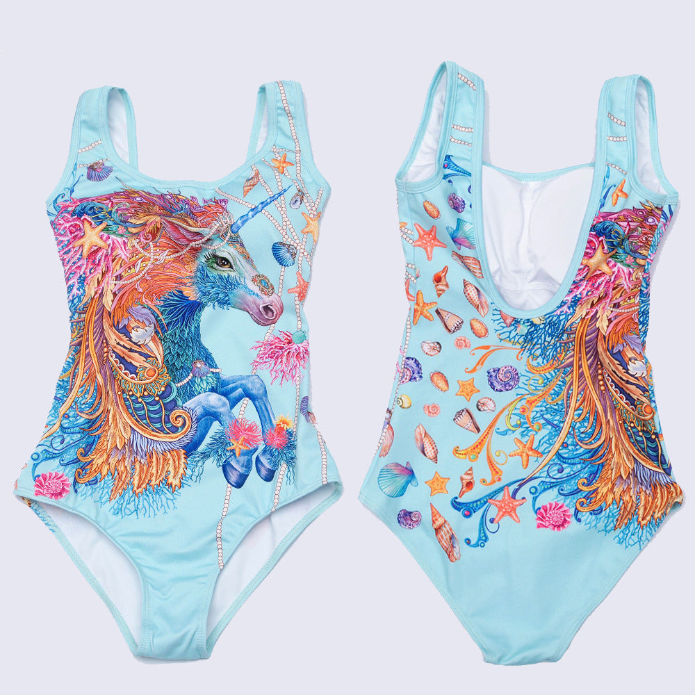 Joilen | Einteiliger Swimwear-Look mit leuchtendem Printdetail