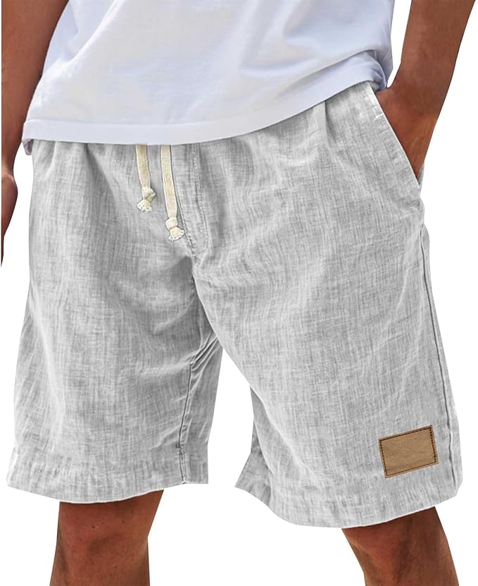 Meinrad | Strandpromenaden-Shorts mit elastischem Bund