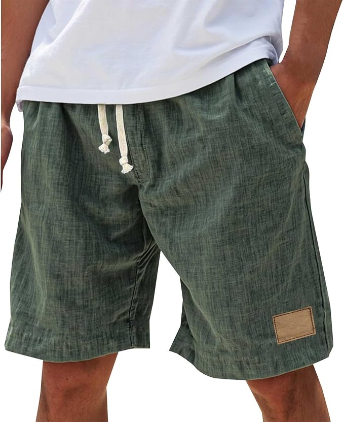 Meinrad | Strandpromenaden-Shorts mit elastischem Bund