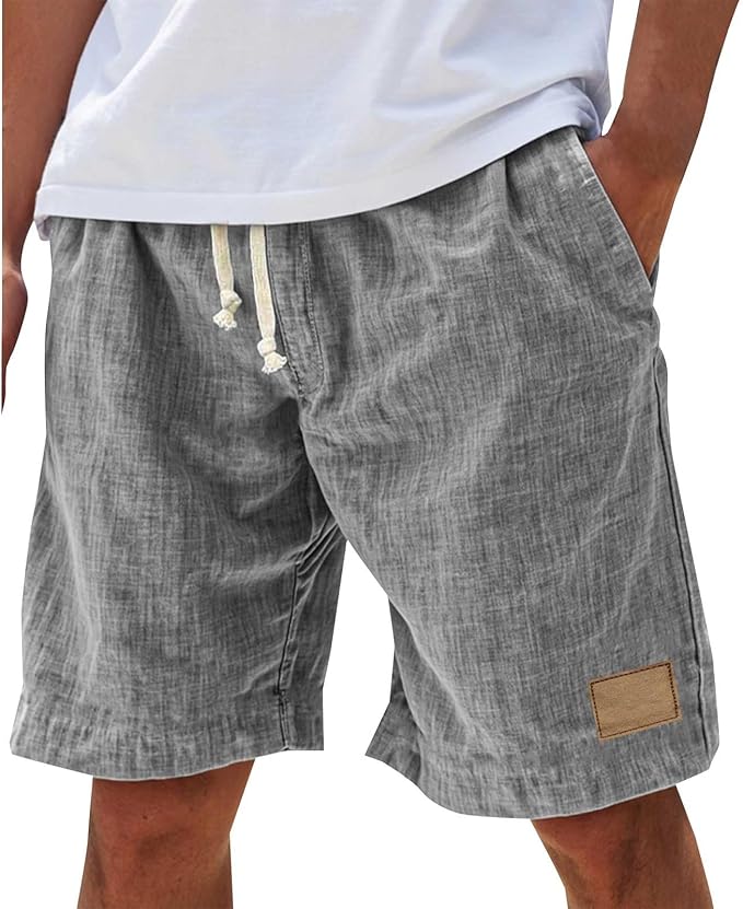 Meinrad | Strandpromenaden-Shorts mit elastischem Bund