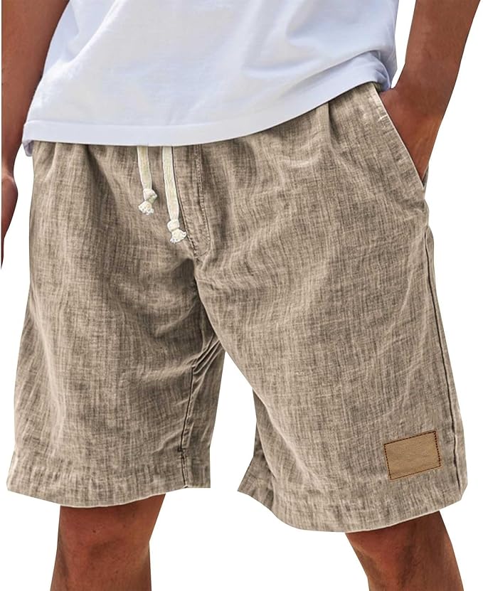 Meinrad | Strandpromenaden-Shorts mit elastischem Bund