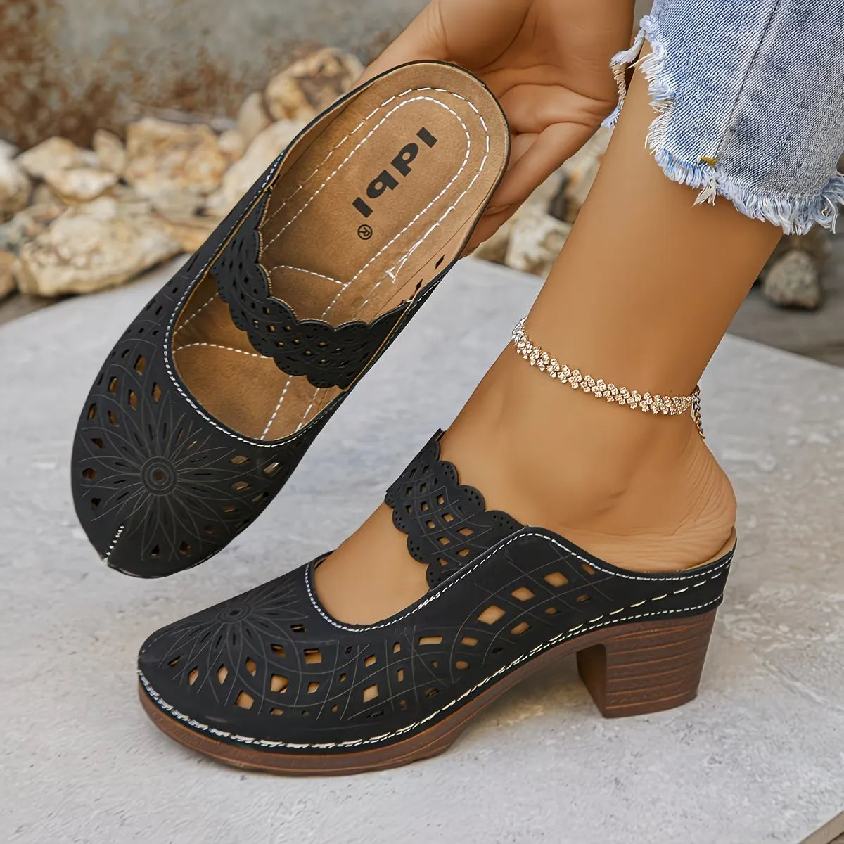 Lunavelle | Atmungsaktive Komfortsandalen mit femininem Look