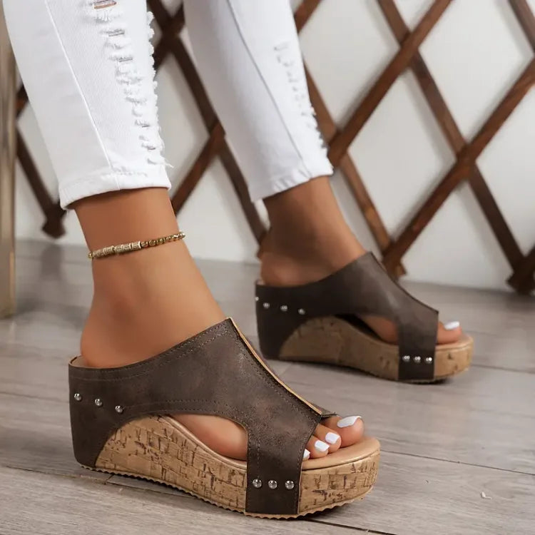 Gisela | Bequeme Keilsandalen