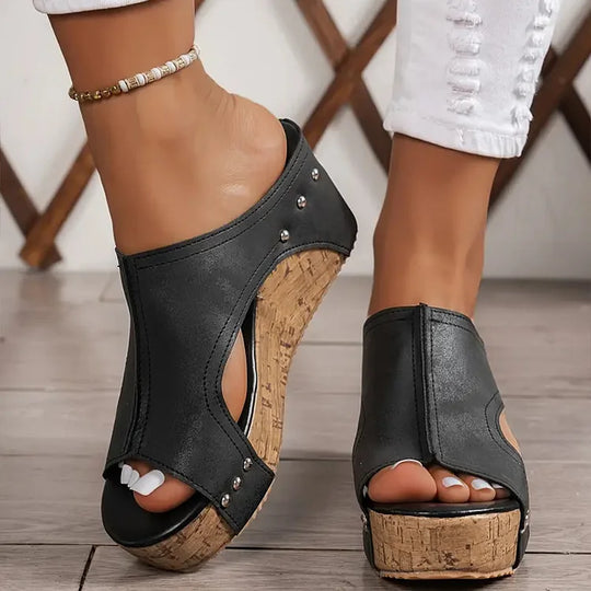 Gisela | Bequeme Keilsandalen
