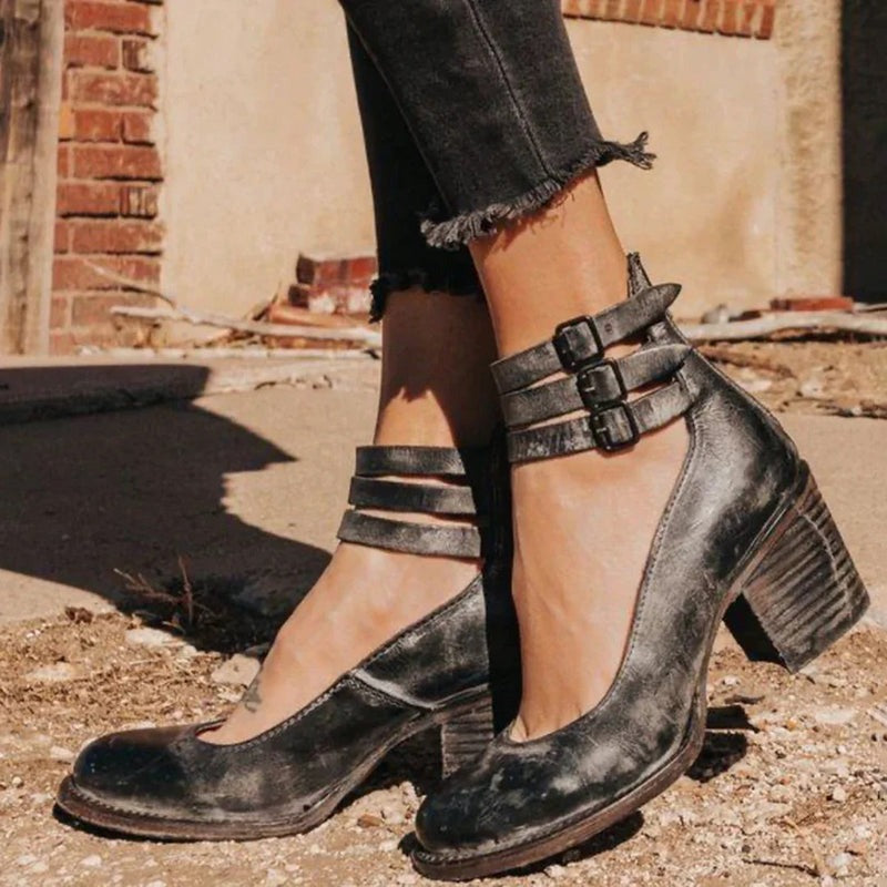 Drune | Orthopädische Sandalen Mit Absatz Stil