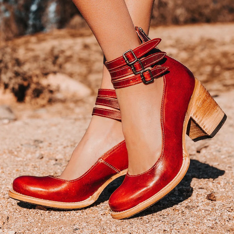 Drune | Orthopädische Sandalen Mit Absatz Stil
