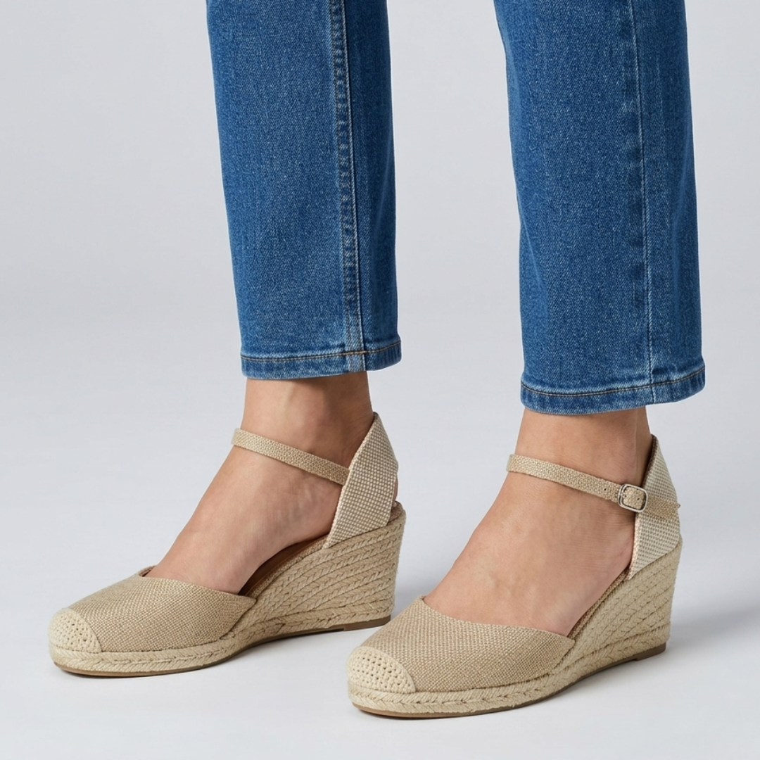 Janeva | Stilvolle Wedge-Sandalen mit geschlossener Zehenpartie