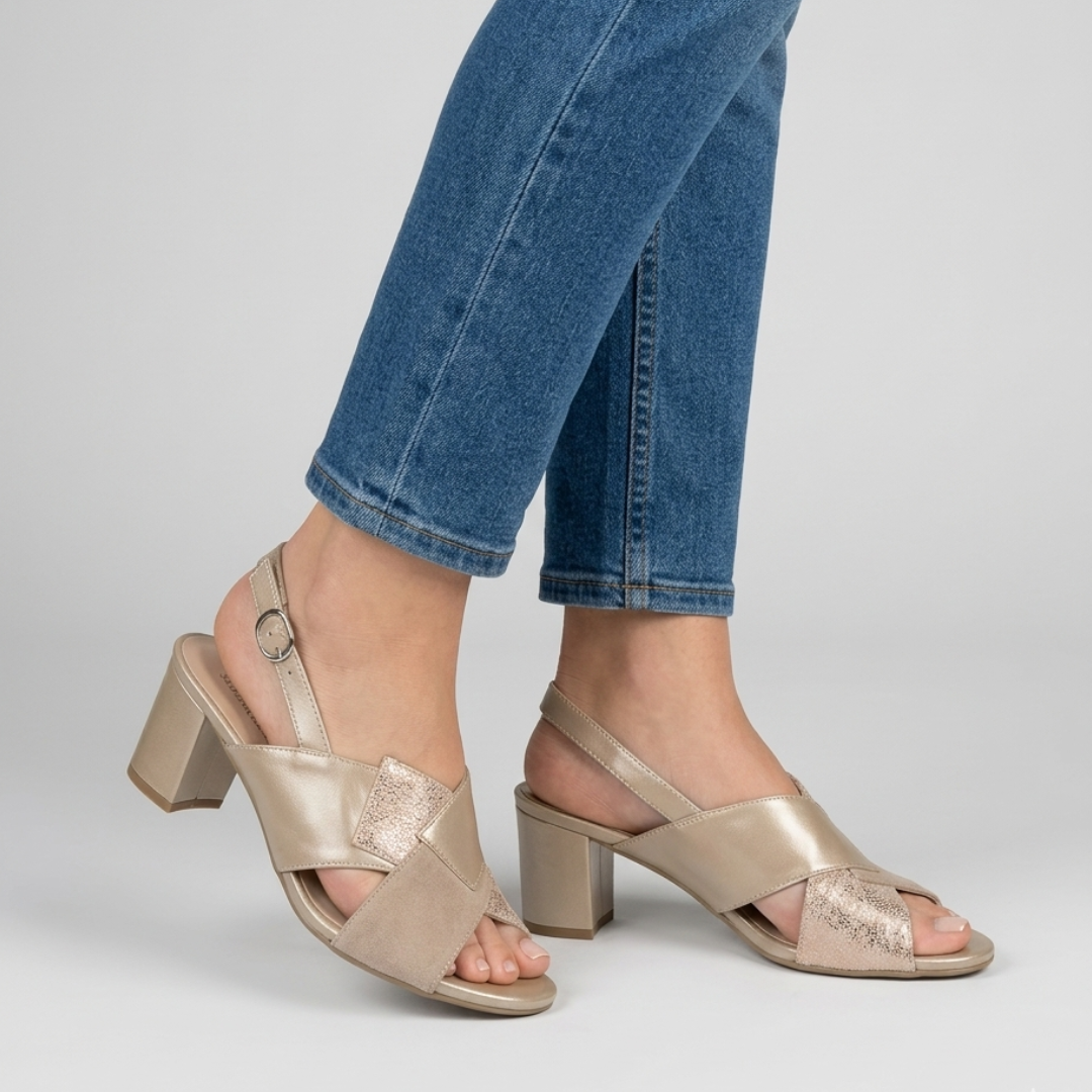 Catharina | Stilvolle Damen-Sandalen mit Slingback-Riemen