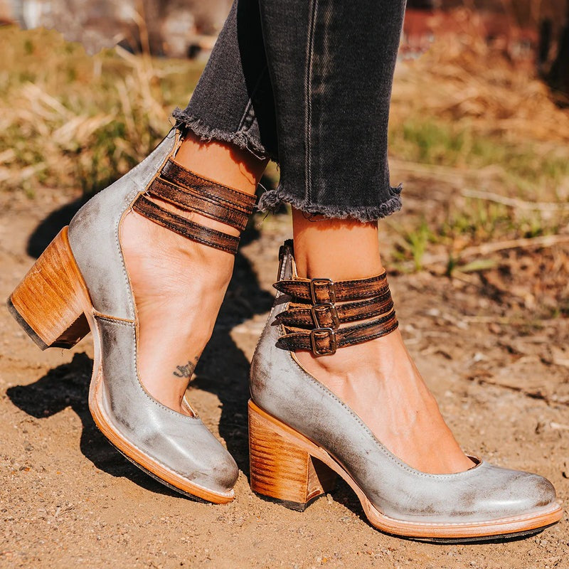 Drune | Orthopädische Sandalen Mit Absatz Stil