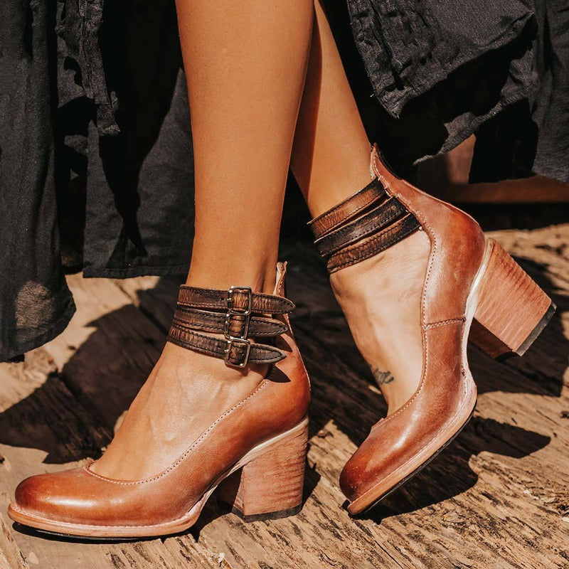 Drune | Orthopädische Sandalen Mit Absatz Stil