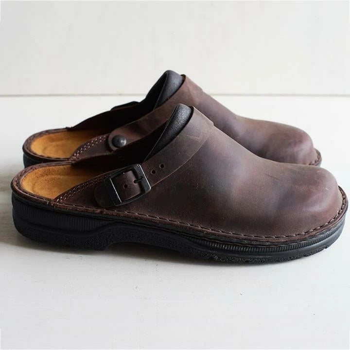 Mike | Orthopädische Vintage-Sandalen mit weicher Sohle