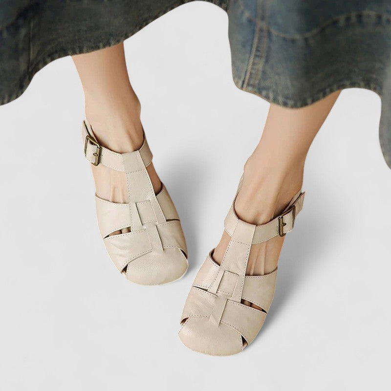 Flivia | Elegante Komfort-Sandalen mit Schnallenverschluss