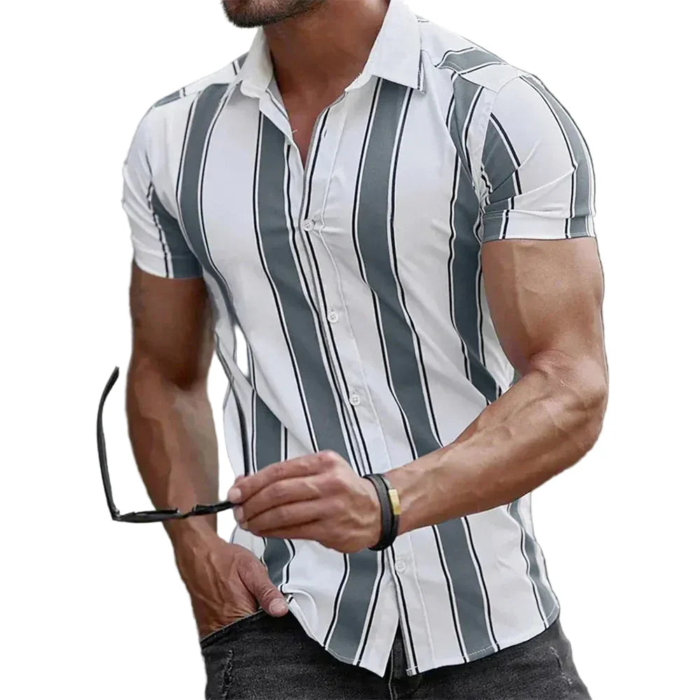 Hans & Lea Kurzarmhemd Folkmar für Herren