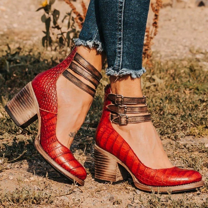 Drune | Orthopädische Sandalen Mit Absatz Stil