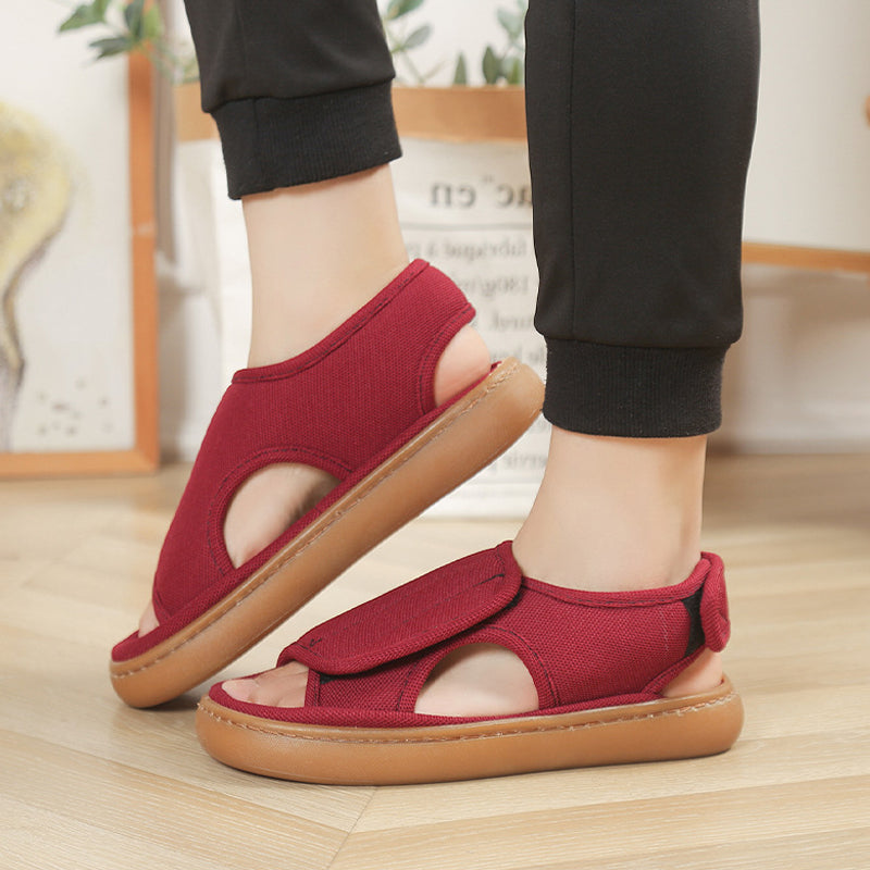 Avelisse | Verstellbare Komfortsandalen mit Klettverschluss