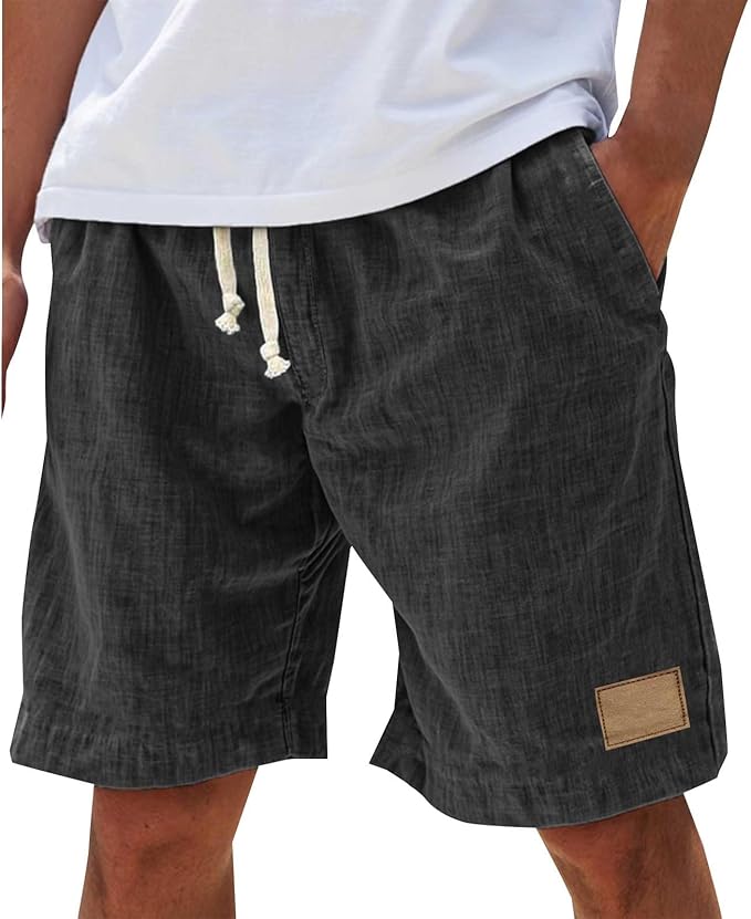 Meinrad | Strandpromenaden-Shorts mit elastischem Bund