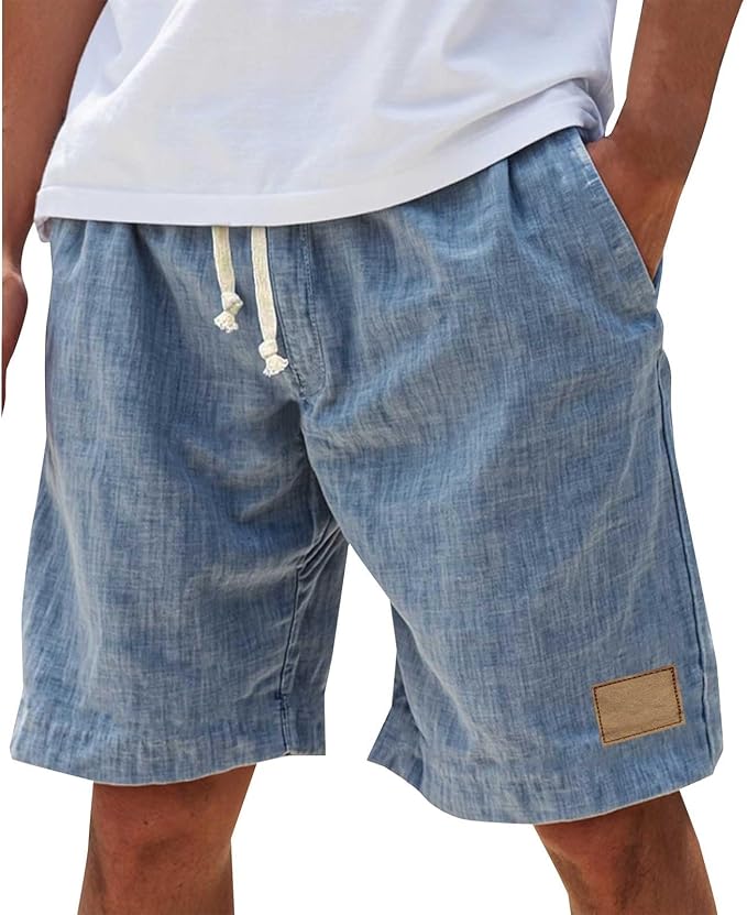 Meinrad | Strandpromenaden-Shorts mit elastischem Bund