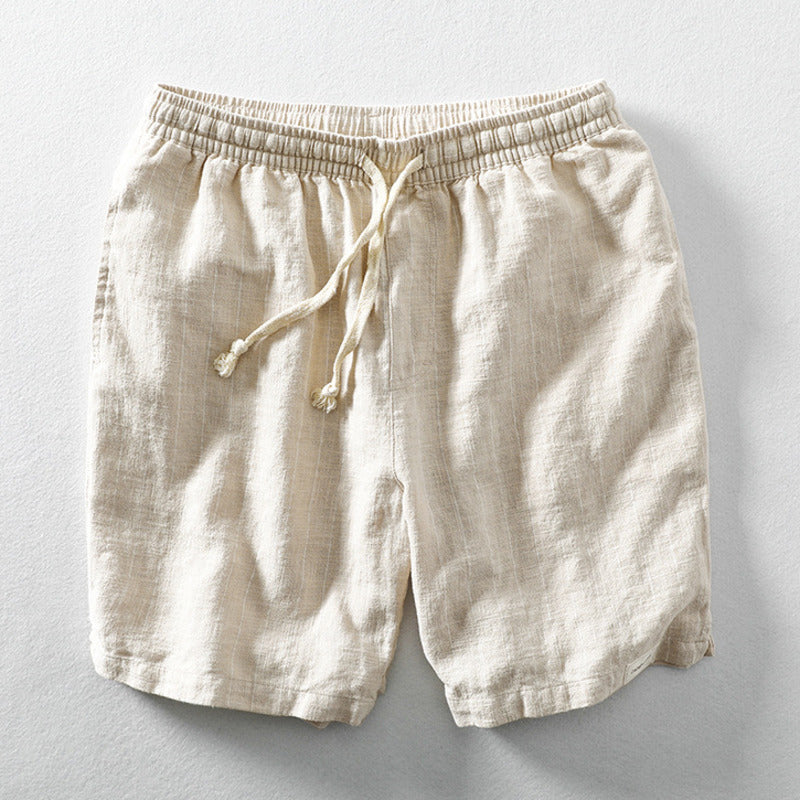 Niklaus | Sommer-Shorts in Leinenoptik mit Nadelstreifen