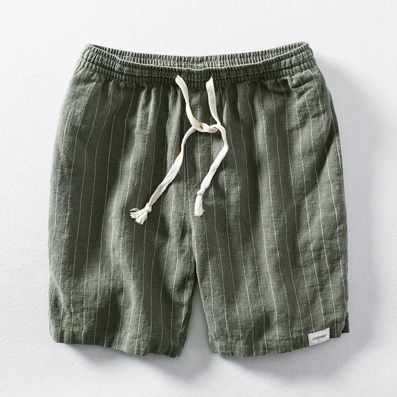 Niklaus | Sommer-Shorts in Leinenoptik mit Nadelstreifen
