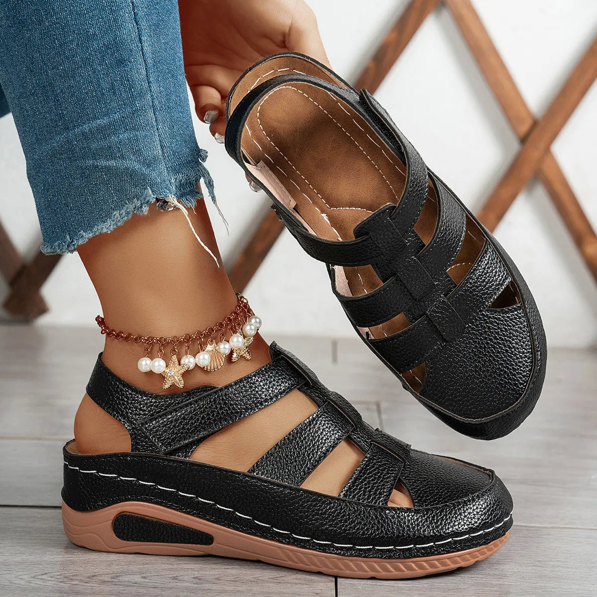 Soralia | Modische Damen-Sandalen mit stützender Sohle