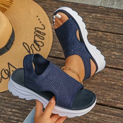 Loirra | Damen-Sportsandalen in Uni-Farbe mit hohem Tragekomfort