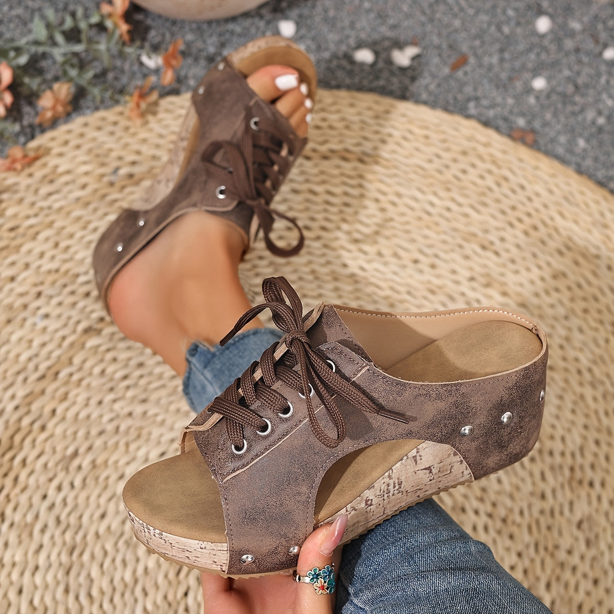 Oirella | Lässige Keilsandalen mit modernem Retro-Charme