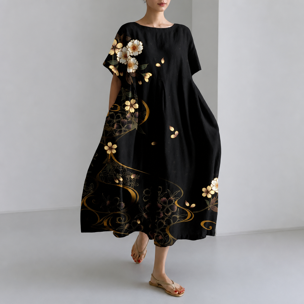 Mio | Weit geschnittenes Kleid mit Multi-Print