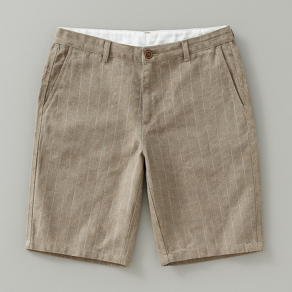 Jakob | Shorts in Leinenoptik mit lockerem Schnitt