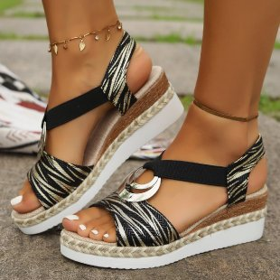 Leni | Bequeme Ergonomische Sandalen mit Keilabsatz