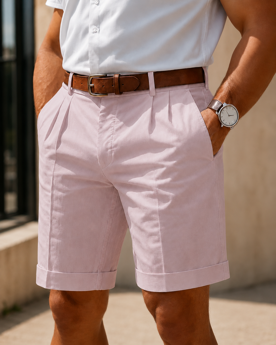 Theodor | Elegante Alltags-Shorts mit Bundfalten