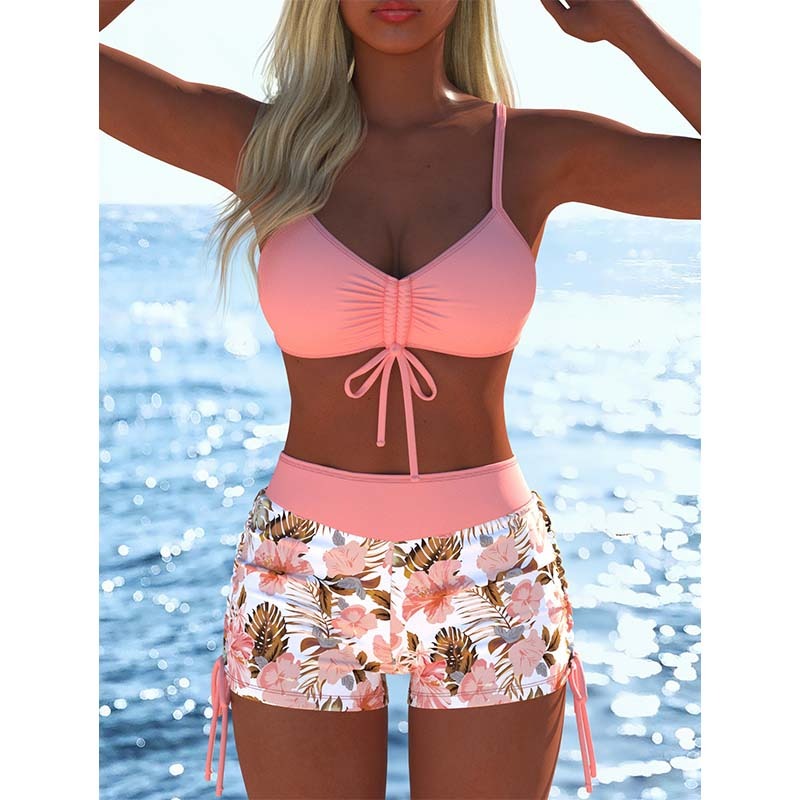 Emelita | Auffälliges Beachwear-Set mit kurzem Hosenstil
