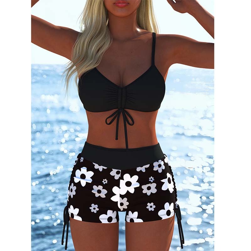 Emelita | Auffälliges Beachwear-Set mit kurzem Hosenstil