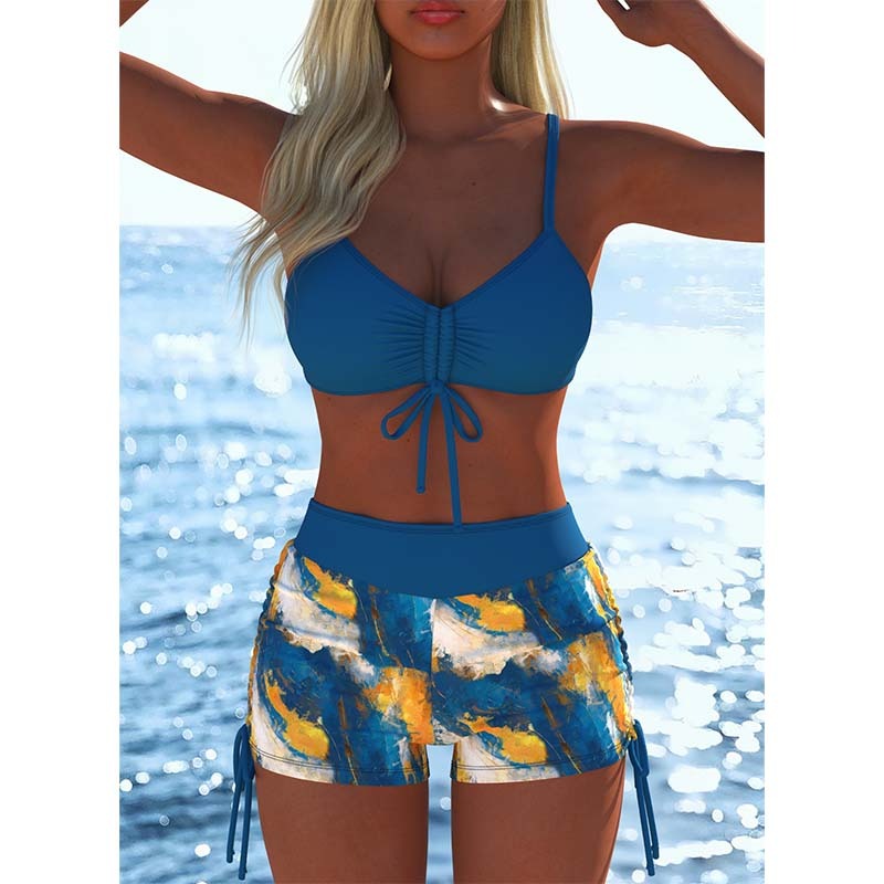 Emelita | Auffälliges Beachwear-Set mit kurzem Hosenstil