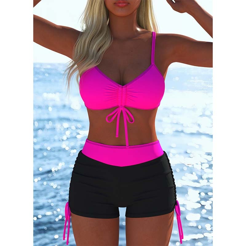 Emelita | Auffälliges Beachwear-Set mit kurzem Hosenstil