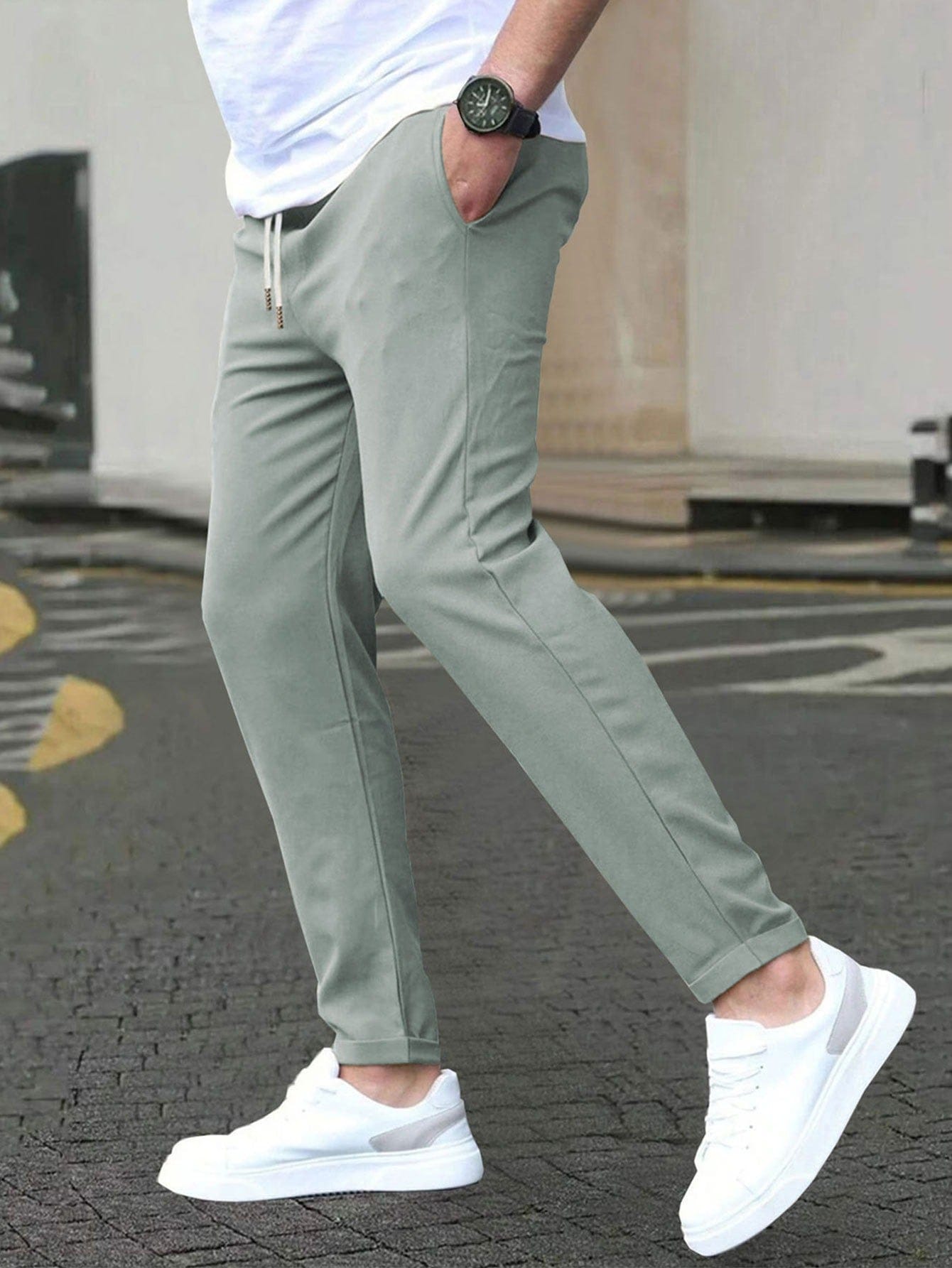 Clemens | Stretch-Chinohose mit knitterarmem Gewebe