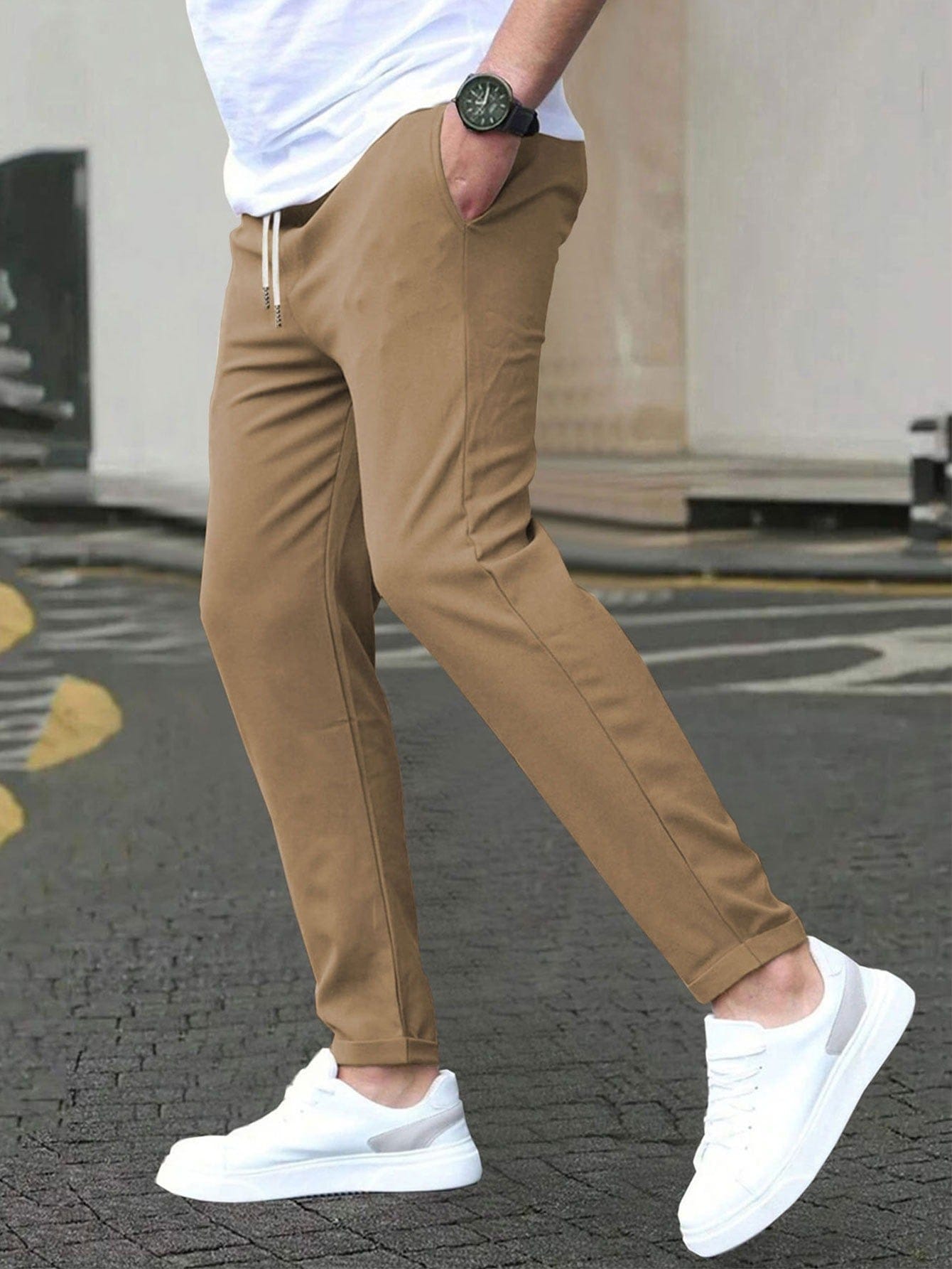 Clemens | Stretch-Chinohose mit knitterarmem Gewebe