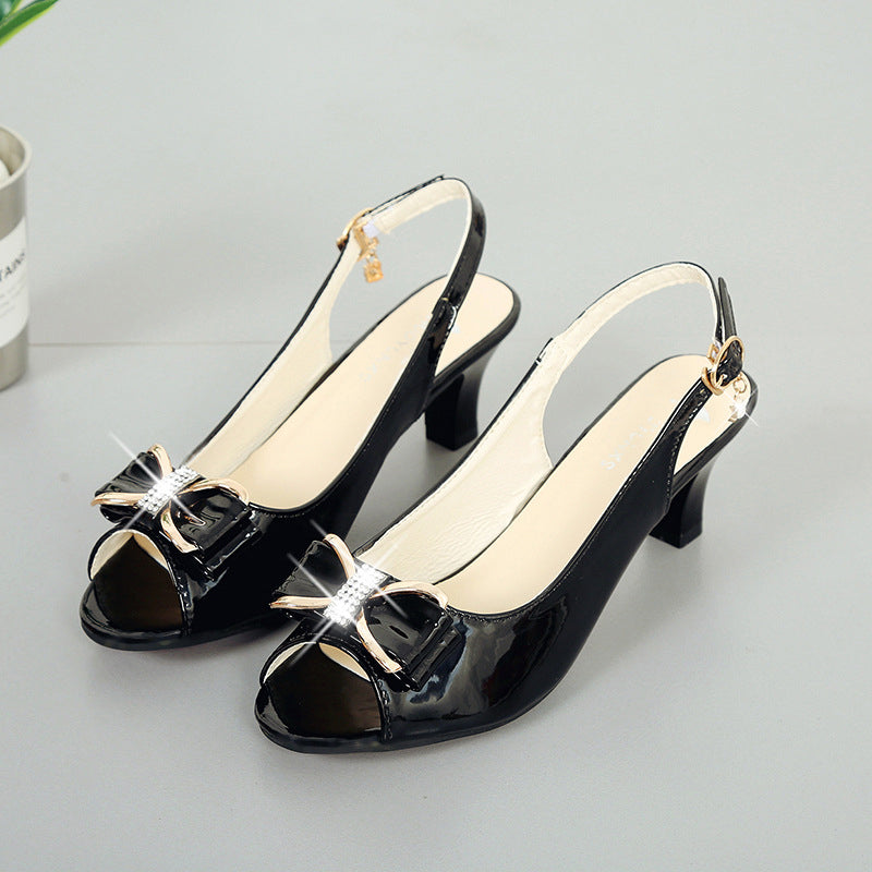 Sloane | Stilvolle Slingback-Sandalen mit Zierschleife