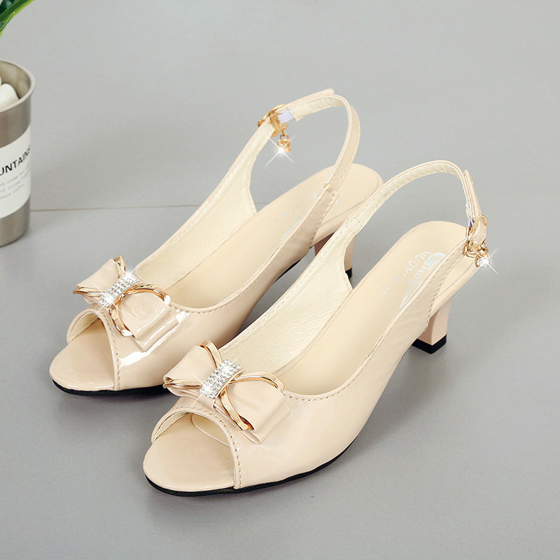 Sloane | Stilvolle Slingback-Sandalen mit Zierschleife