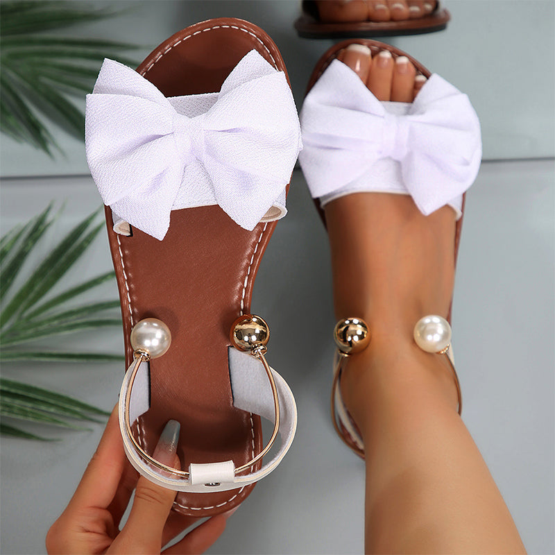 Juvelie | Elegante Slingback-Sandalen mit Schleifendetail