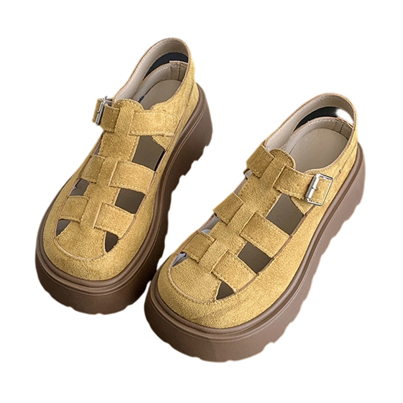 Pamora | Plateau-Sandalen mit geschlossener Zehenpartie