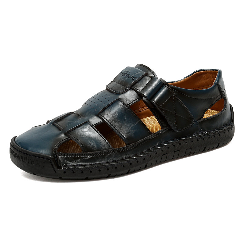 Lobert | Geschlossene Herren-Sandalen mit Klettverschluss